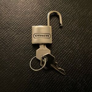 Coach Silver Padlock w/ TWO Original Keys — Fully Functional